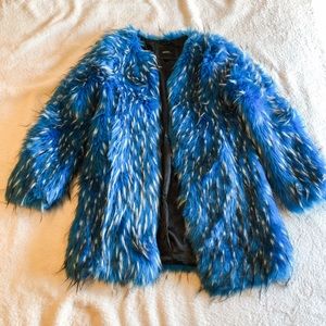 Unreal Fur | Blue Faux Fur Coat
